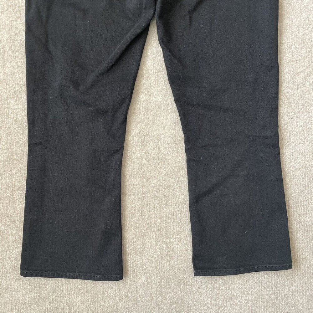 L'Agence Jeans Womens 27 Black Cropped Bootcut Stretch Denim Pants Designer - Picture 11 of 11